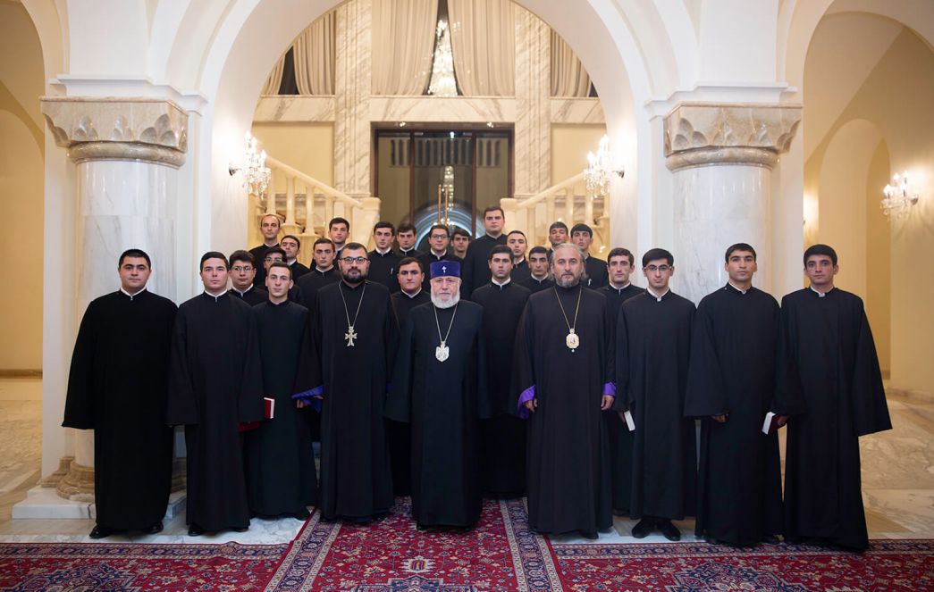 Catholicos of All Armenians Conveyed His Blessings and Best Wishes to the Newly Ordained Deacons