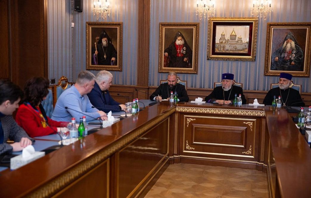 The Catholicos of All Armenians Received the Delegation of the State Duma of the Federal Assembly of the Russian Federation