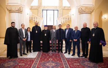 The Catholicos of All Armenians Received the Artsakh Delegation