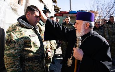 The Catholicos of All Armenians Visited the Military Positions