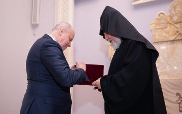 The Order of Honor of the Russian Federation was presented to the Catholicos of All Armenians