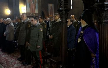 Divine Liturgy and Reception at Mother See Holy Etchmiatsin on the occasion of Army Day