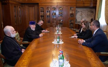 The Catholicos of All Armenians Received the Newly Appointed Ambassador of Portugal to Armenia