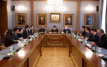 The Catholicos of All Armenians Received the Delegation of the Korea-Armenia Friendship Group
