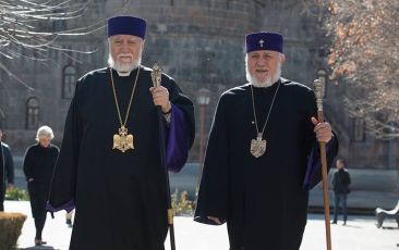 The Catholicos of the Great House of Cilicia Arrived at the Mother See of Holy Etchmiadzin