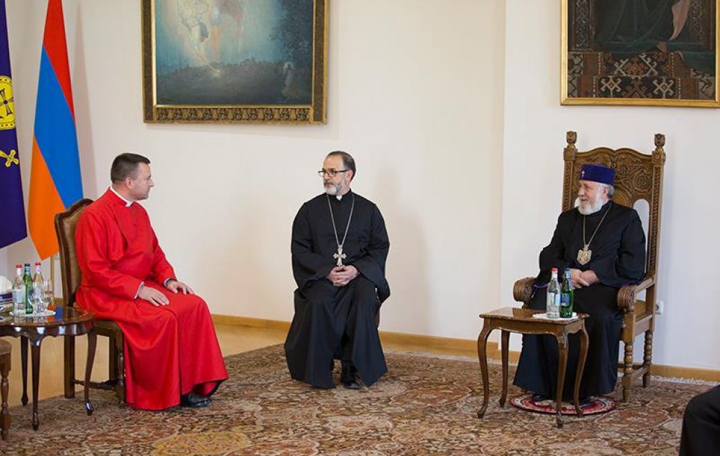 Catholicos of All Armenians received Head Chaplain of the Armed Forces of Canada