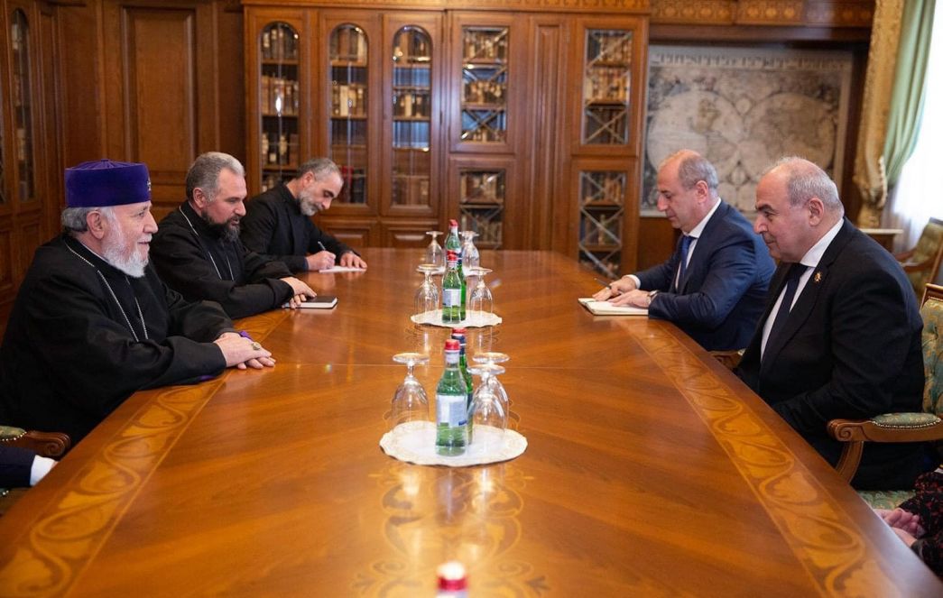 The Catholicos of All Armenians Received the Newly Appointed Ambassador of the Republic of Georgia to Armenia