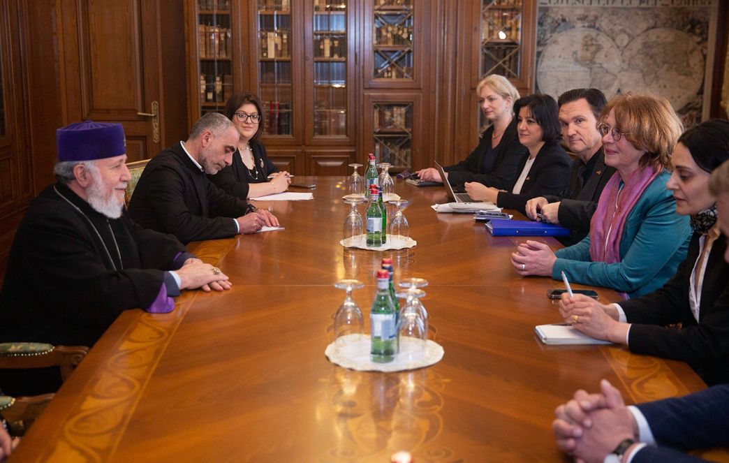 The Catholicos of All Armenians Received Germany-South Caucasus Delegation Friendly Group