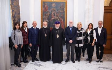 The Catholicos of All Armenians Received the AGBU Buenos Aires Delegation