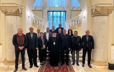 The Catholicos of All Armenians Received Members of the Public Defense Initiative Group of General Grigory Khachaturov