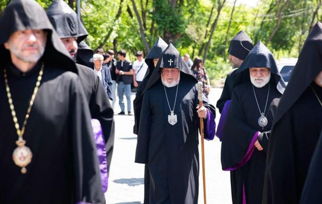 The Catholicos of All Armenians Visited the "Victory" Park