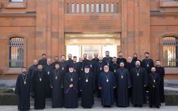 The Catholicos of All Armenians Had a Meeting with the Priest Accelerated Course Clergymen