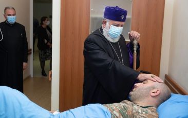 Catholicos of All Armenians; visited the Izmirlian Medical Center