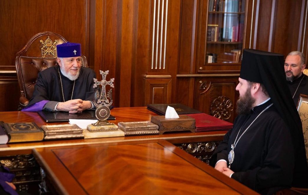 The Catholicos of All Armenians Hosted Archbishop Aksiy, the Temporary Governor of the Diocese of Yerevan and Armenia of the Russian Church
