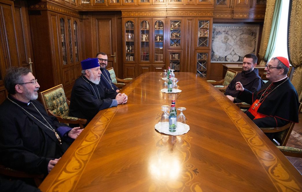 The Catholicos of All Armenians received Cardinal Claudio Gugerotti