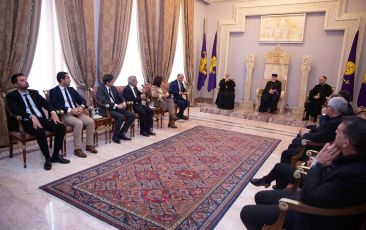 The Catholicos of All Armenians received the delegation led by the President of the Departmental Council of Bouches-du-Rhône, France