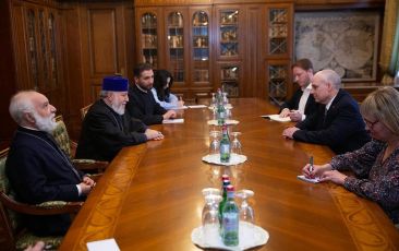 The Catholicos of All Armenians received the Ambassador of Australia to Armenia