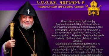 Congratulatory Message of His Holiness on Victory Day and Liberation of Shushi Day