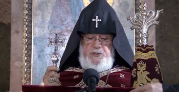 "You have to work hard and fight for thw independence every day."  The message of the Catholicos of All Armenians Karekin II