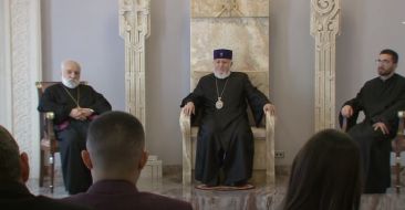 The Patriarch of All Armenians hosted young people from Artsakh