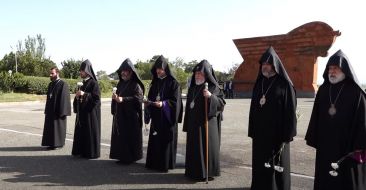 Armenian Patriarch's Visit to Sardarapat Memorial Complex