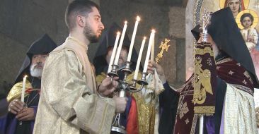 Candlelight Divine Liturgy in the St. Gayane Monastery