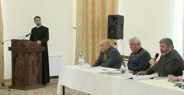 Master's thesis defense at the Gevorgyan Theological Seminary