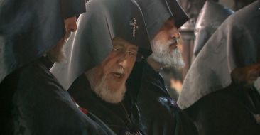 The Catholicos of All Armenians participated in the Rest service at the St. Gayane Monastery