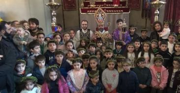 Palm Sunday was celebrated with great pomp in the churches of the Armenian Diocese of Georgia