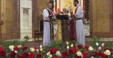 The feast of the Resurrection was celebrated in the Armenian churches of Russia