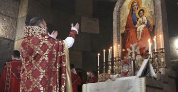 The Armenian Apostolic Church celebrated the Feast of the Annunciation
